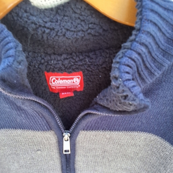 Coleman Fleece lined striped sweater XXL - Picture 3 of 11